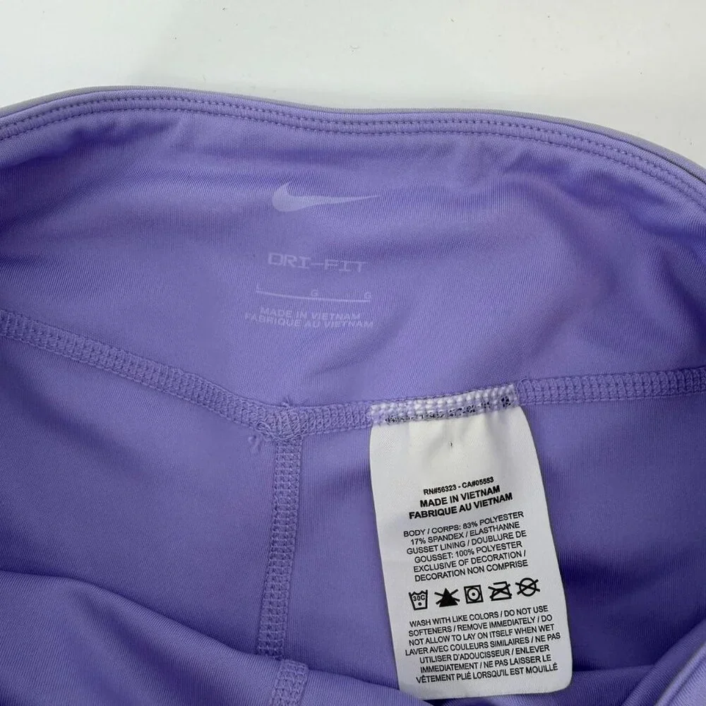 Nike Big Girls Dri-Fit One Leggings Large Light Purple Large - Picture 2 of 4